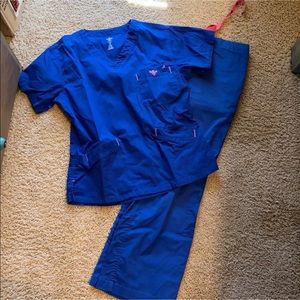 Blue scrubs